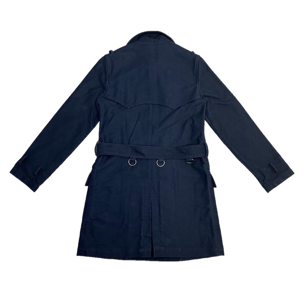 Ralph Lauren Navy Trench Coat 4 - Picture 5 of 6